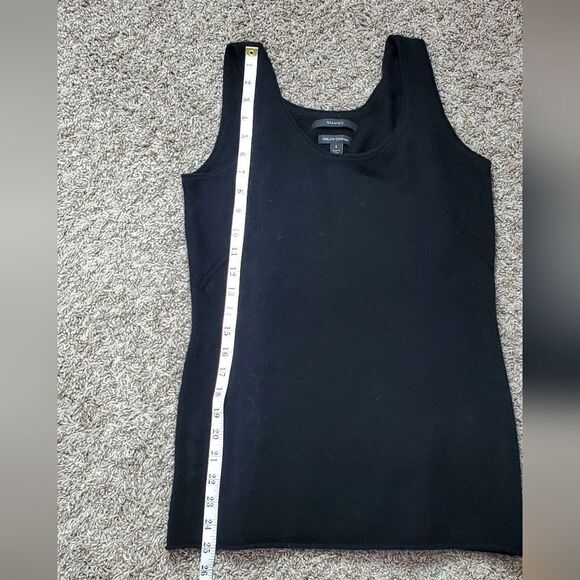 Tahari Black 100% 2 Ply Cashmere Tank Top - Picture 3 of 6